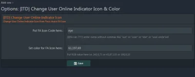 [ITD] Change User Online Indicator Icon & Color 2.0.0