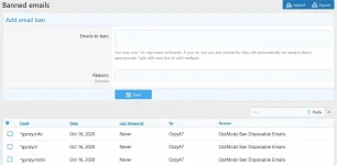 [OzzModz] Move Banned Email Block To Top 2.0.0
