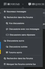 Add FA icons in the Forum menu